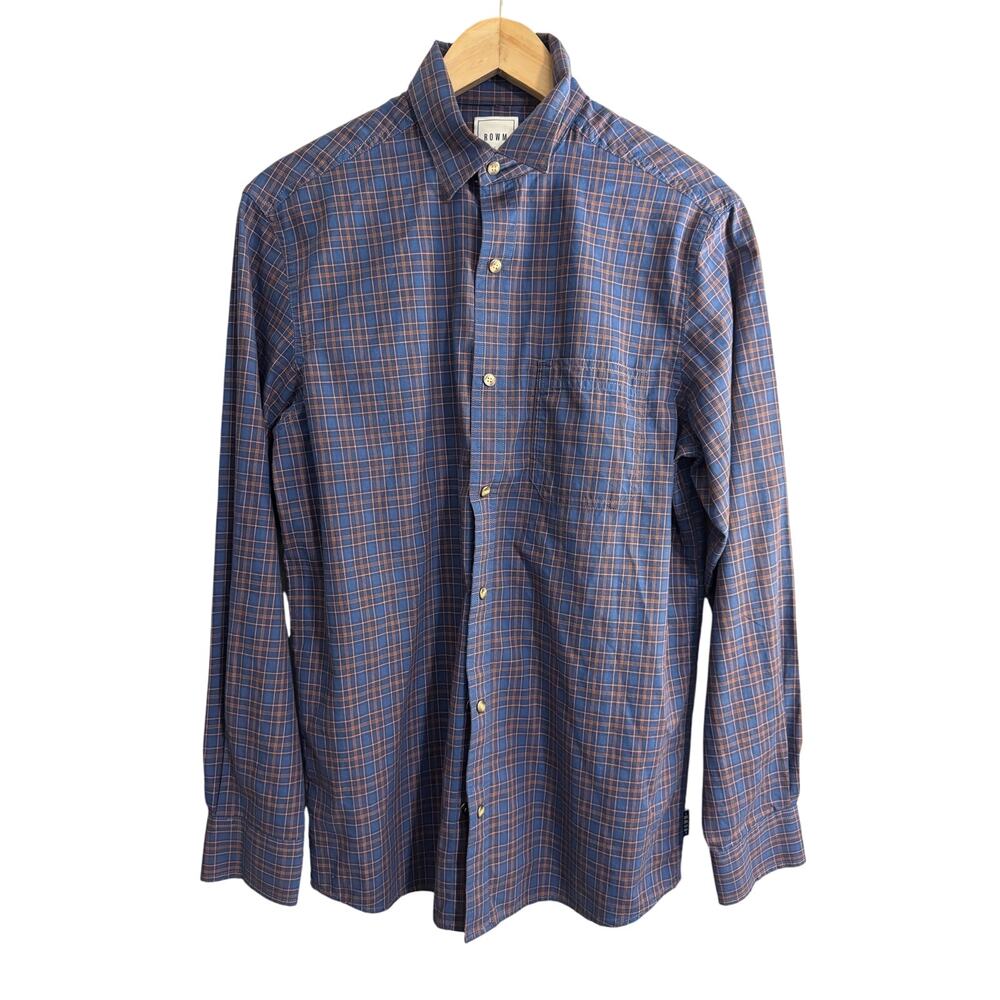 ROWM Plaid Snap front shirt Size Small